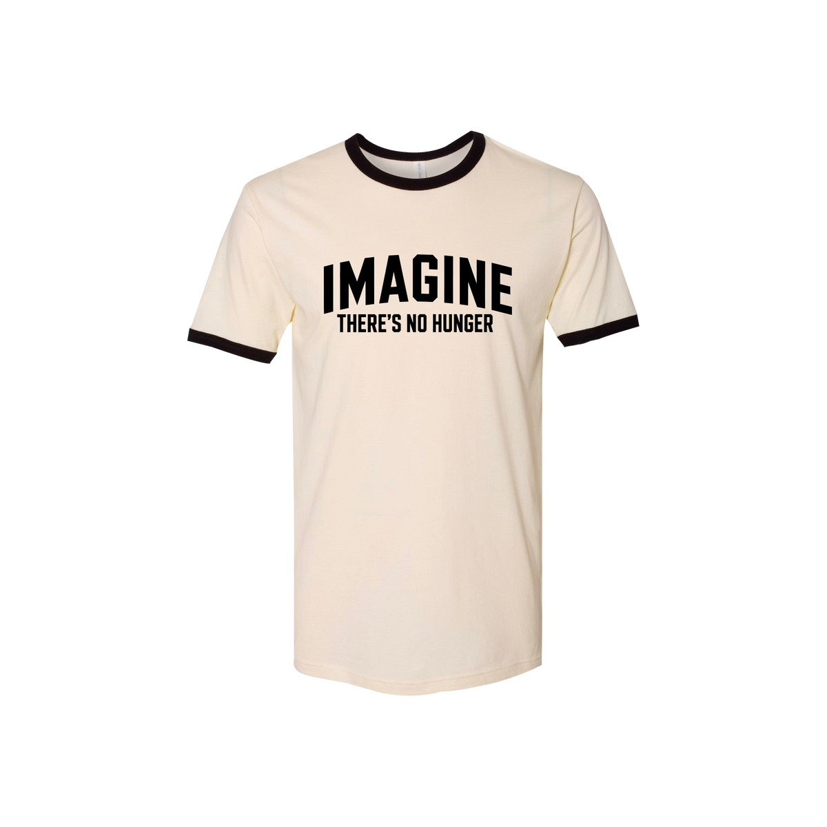 John Lennon Imagine There’s No Hunger Ringer Tee